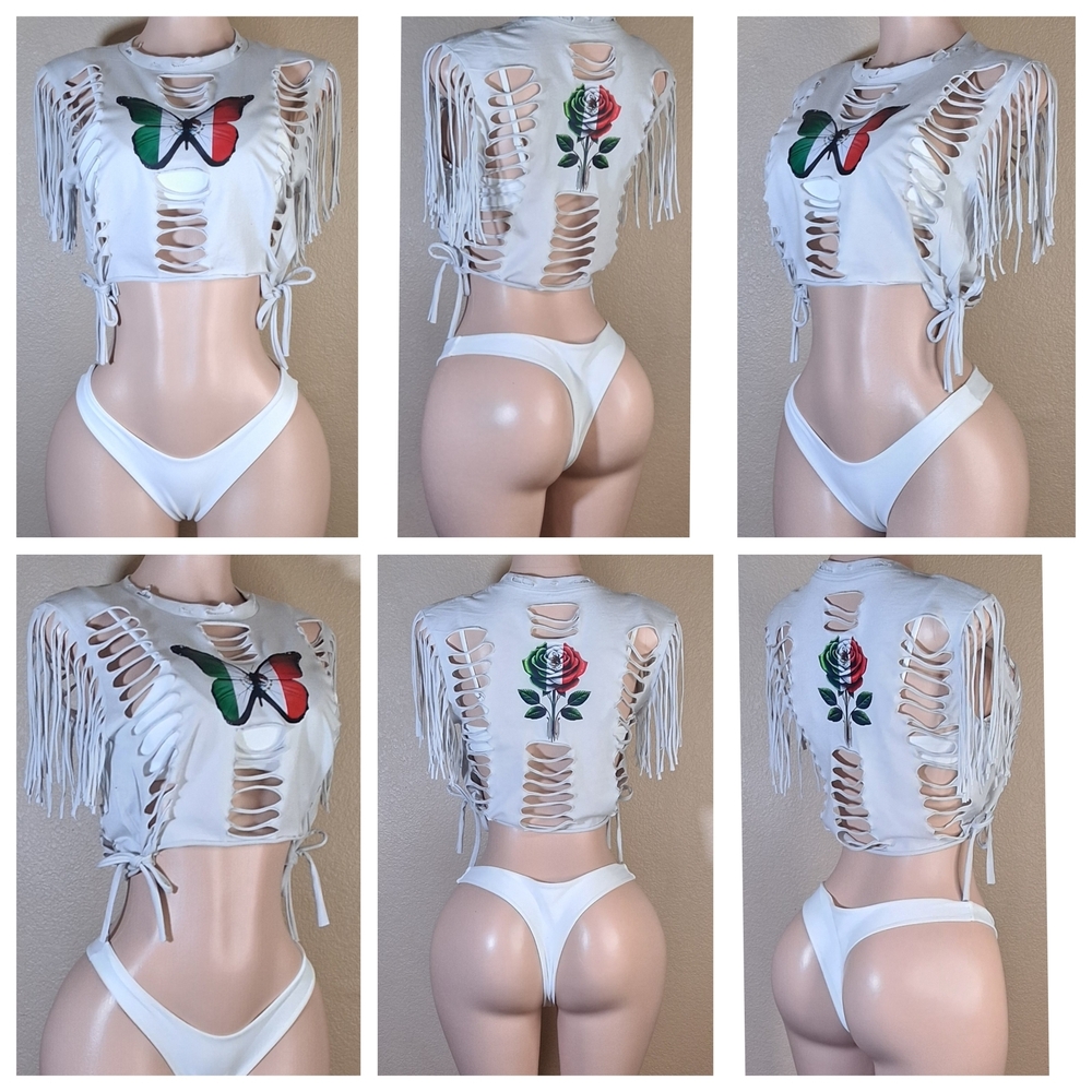 Mexico Inspired Custom Crop Top